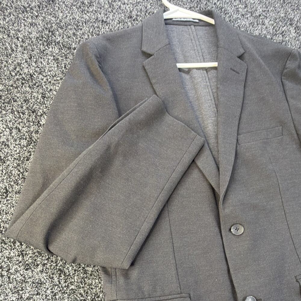Original Penguin Mens Blazer 42L Gray Stretch Two Button Sport Coat